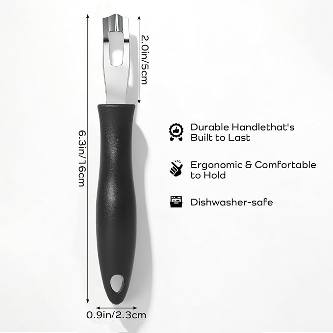 Channel Knife Lemon Peeler Zester-Garnish for Cocktail Mixers- Triangular, V-Shaped Stainless Steel Professional Grade Bar Tool-Fruit Peeler Zester (Peeler A)