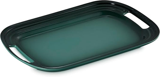 Le Creuset Stoneware Serving Platter, 16.25", Artichaut