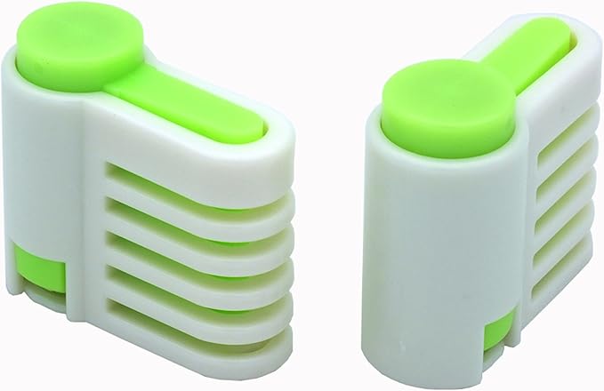 2PCS DIY Cake Slicer, Stratification Auxiliary, Bread Slice, Toast Cut, 5 Layers Leveler Slicer, Kitchen Fixator Tool (2, Green)