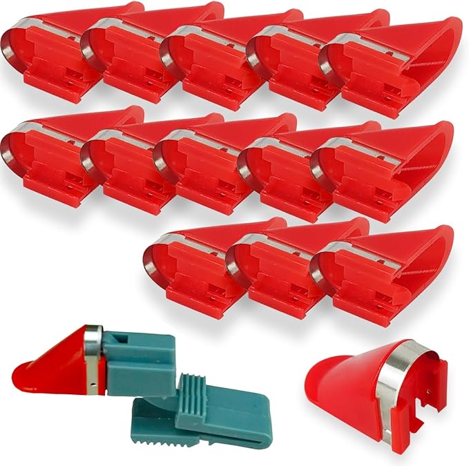 15 Pieces Replacement Blades for Automatic Electric Peeler Fruits Vegetables Electric Peeler Cutters Peeling Tool Red