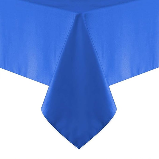 Obstal 210GSM Rectangle Table Cloth, Water Resistance Microfiber Tablecloth, Decorative Fabric Table Cover for Outdoor and Indoor Use (Royal Blue,54 x 78 Inch)