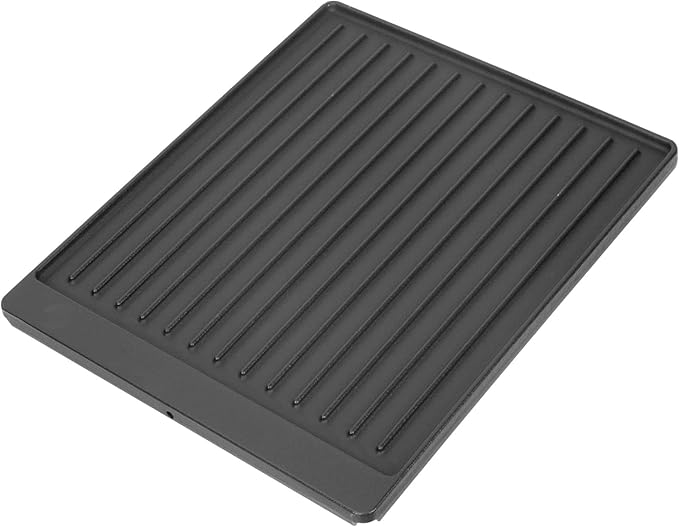 Cast Iron Reversible Griddle for Broil King Signet Series 20, 70, 90 Grills, Durable Griddle Replacement Parts for Broil King Crown Series 10, 20, 40, 90 Grills, 15" X 12.8", Black, Rectangular