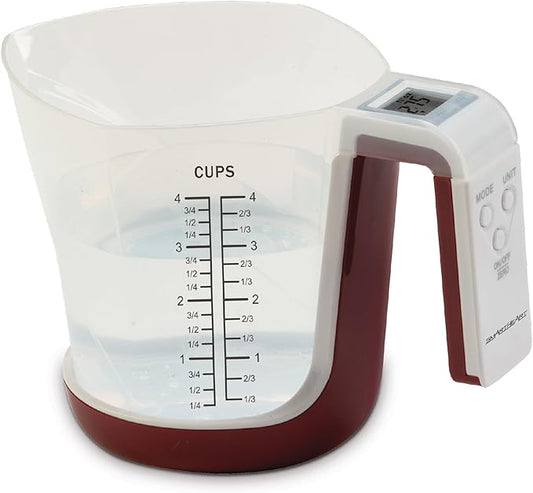 SmartHeart Digital Kitchen Measuring Cup Scale | Accurate Measurements with Cup Or Scale Platform | Unit Conversion Grams, Lbs/Oz, Fluid Oz, Cups