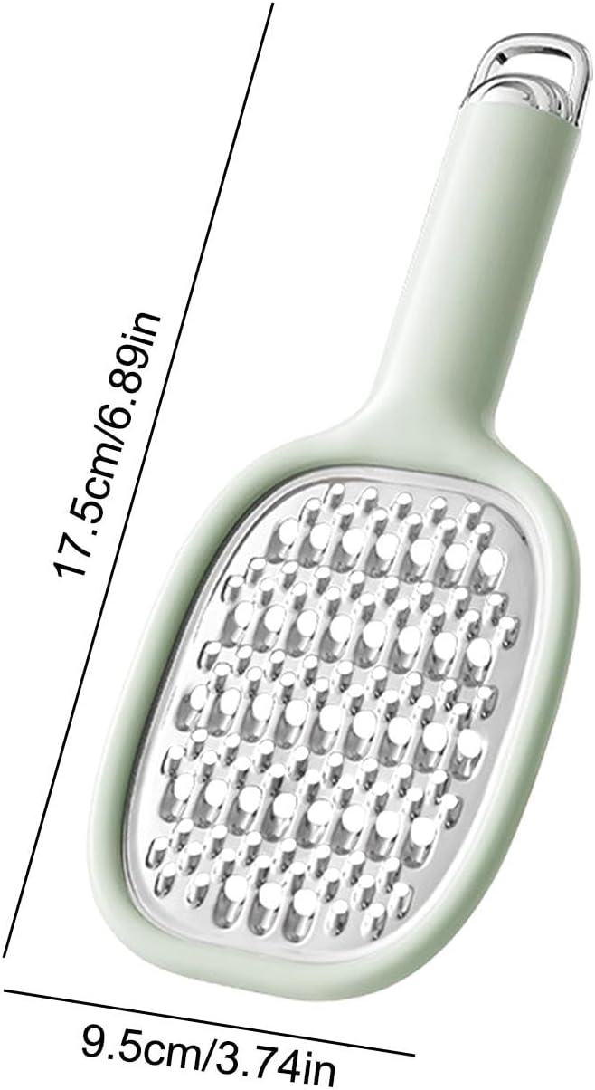 Lemon Zester Grater - Lemon Grater with Handle | Ergonomic Cheese and Carrot Grater | Safe Cheese & Carrot Grater | Manual Graters & Slicers Portable Efficient for Chocolate, Potato, Cucumber