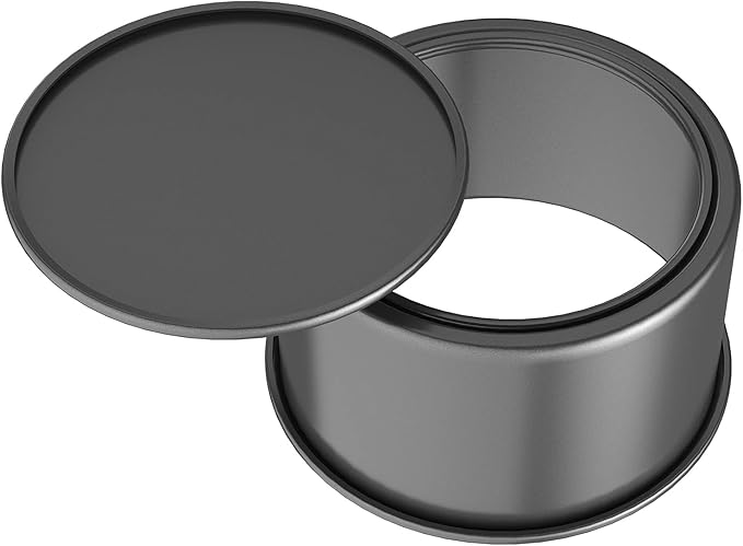CHEFMADE Bakeware Round Cake Pan, 6-Inch with Removable Loose Bottom Quick Release Coating Chiffon Bakeware for Oven and Instant Pot Baking (Black)