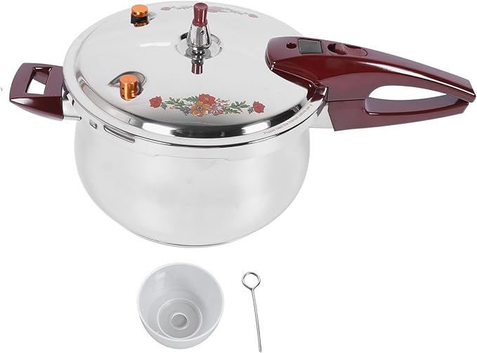 Generic Pressure Cooker, 80KPA Stainless Steel Pressure Canner Pressure Cooker with Ergonomic Handle for Induction Cooktops, Gas Cooktops, Open Flames Using (7L), Genericgw5tu3c8sd-12