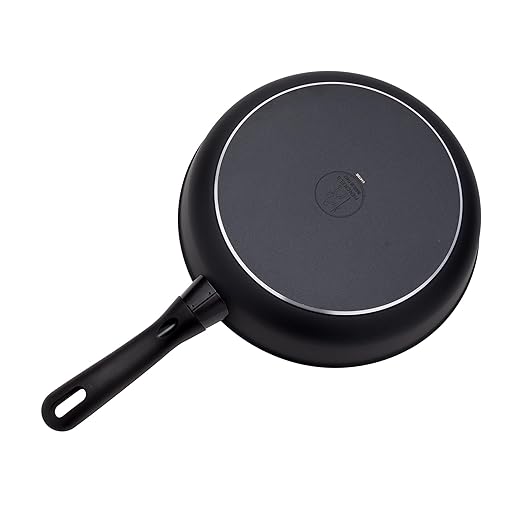 HENCKELS x EMERIL Lagasse Nola 11-inch Nonstick Saute Pan with Lid, Heavy-Gauge Aluminum for Fast, Even Heat Cooking, Made in Italy, Black