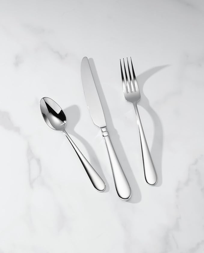 Lenox 899226 Studio 1414 Mirror 36-Piece Flatware Set, Service For 12