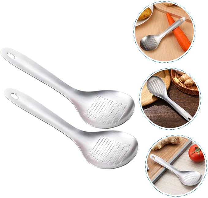 STOBAZA 2pcs Stainless Steel Ginger Grinder Cheese Grader Cheese Mincer Zester for Kitchen