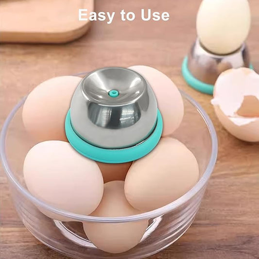 1Pcs Blue Egg Piercer, Stainless Steel Egg Poker Heavy Duty Egg Tool, Great Eggshell Peeler for Boiling Eggs/Hard Boiled Eggs
