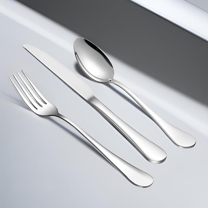 Dinner Forks and Salad Forks Silverware Set Of 20 Pieces, Stainless Steel Forks, Mirror Polished Fork Set, Cutlery Utensils Set of forks, Apartment Essential Flatware