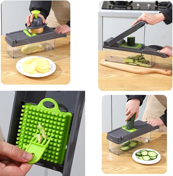 axGear Multifunction Vegetable Slicer Vegetable Food Cutter Onion Chopper