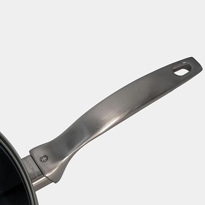 Swiss Diamond Nonstick Hybrid Ceramic and Diamond-Infused Deep Saute Pan With Glass Lid, Dou Ceramic, Dishwasher & Oven Safe Up To 500 °F (5.8 Quart)