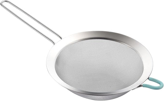 304 Stainless Steel Fine Mesh Strainers for Kitchen, Colander-Skimmer with Handle, Sieve Sifters for Food, Tea, Rice, Oil, Noodles, Fruits, Vegetable
