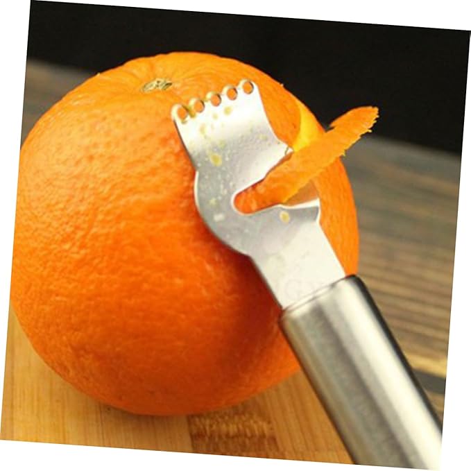 2pcs Stainless Steel Lemon Zester Grater Zester Peeler Citrus Peeler for Cooking Baking