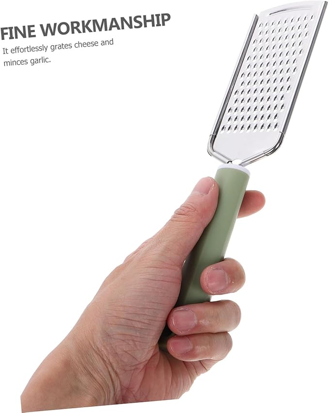 Garlic Cheese Shredder Handheld Cheese and Spice Lid Cheese Grader Fruit Potato De Lemon Green
