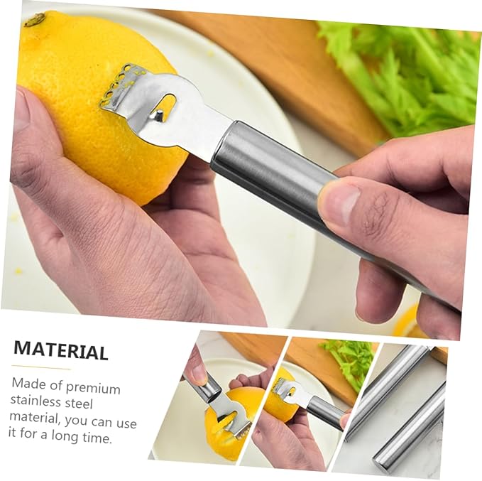 KICHOUSE Ergonomic Lemon Scraper Multi-function Vegetable Fruit Cheese Grater Set of 3