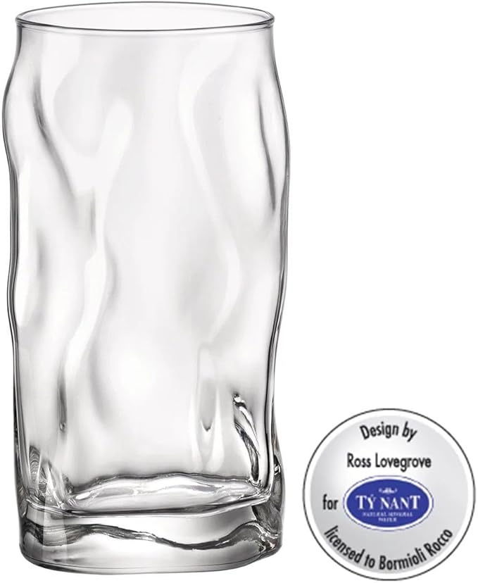 Bormioli Rocco Sorgente 15.5 oz. Cooler Glasses, Set of 6,