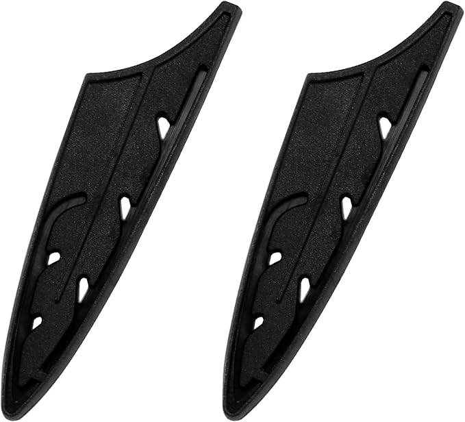 XYJ 2pcs/set Safety Knife Covers Sleeves Knives Edge Guard, Universal Knife Sheath, Fruit, Utility, Paring Knife Case Black (For 3.5'' Paring Knife)