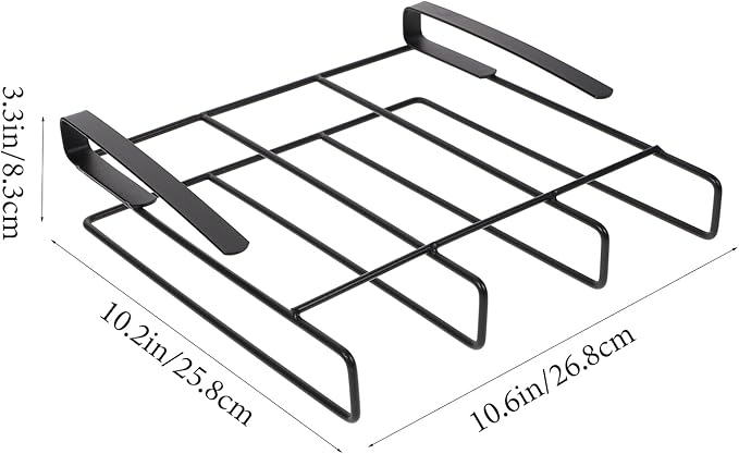 Cutting Board Holder 10.2x10.6x3.3inch Cutting Board Storage Rack Hanging Rack Chopping Board Stand Under Cabinet Shelf Organizer Kitchen Storage Holder