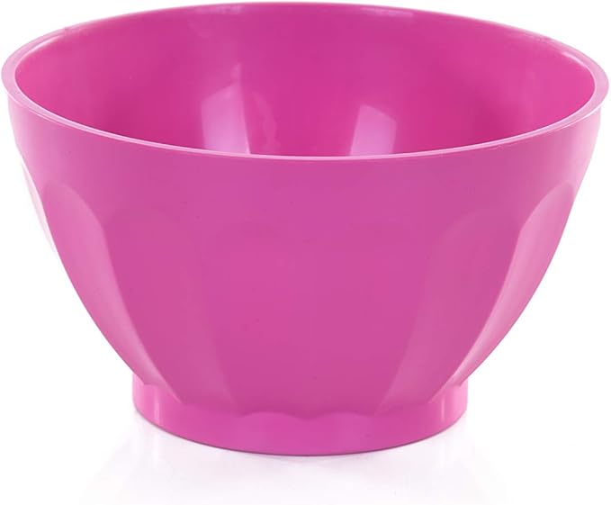Mintra Unbreakable Plastic Bowl, PURPLE 4pk - Medium, 750ml, 25oz, 5.5inW x 3inH - (Part Of A Set) - Salad, Snacks, Breakfast Cereal, Fruit, Popcorn, Soup, Colorful, Shatterproof, BPA Free
