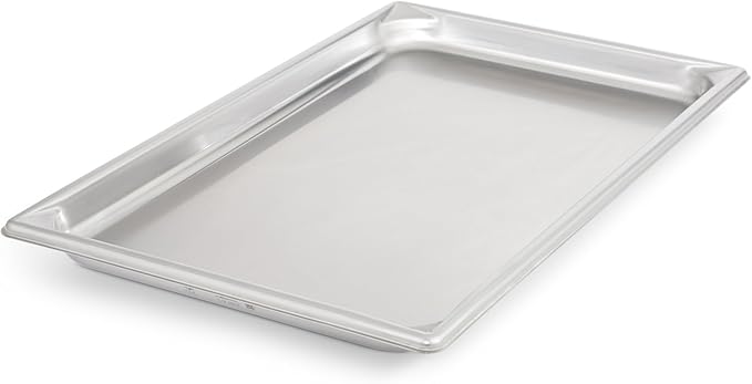 Vollrath 30012 Super Pan V Full Size Anti-Jam Stainless Steel Steam Table / Hotel Pan, 1-1/4" Deep