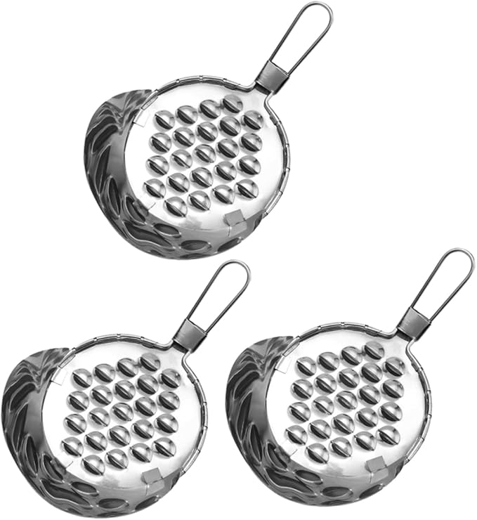 3pcs Bean Jelly Scraper Stainless Steel Jelly Plane Scraping Tool for Zoodler Pan Cheese