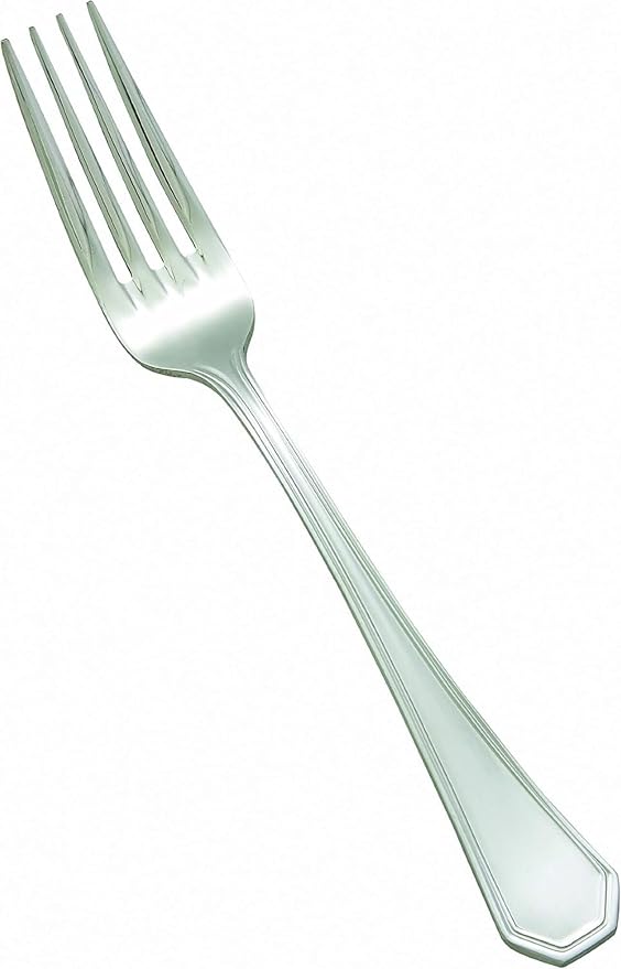 Winco 12-Piece Victoria European Table Fork Set, 18-8 Stainless Steel