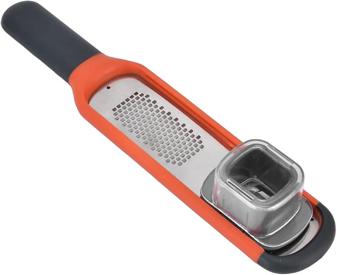 Multifunctional Grater, Stainless Steel Handheld Food Zester with Ergonomic Handle, for Ginger Garlic Shredding Slicing