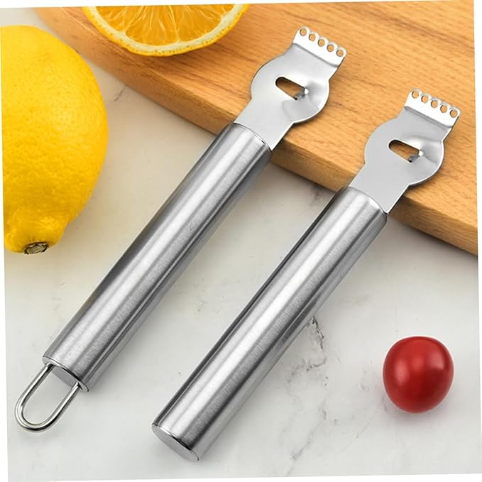 3pcs Stainless Steel Lemon Shaving Scraper Vegetable Peeler Fruit Peeler Grater Lightweight Portable