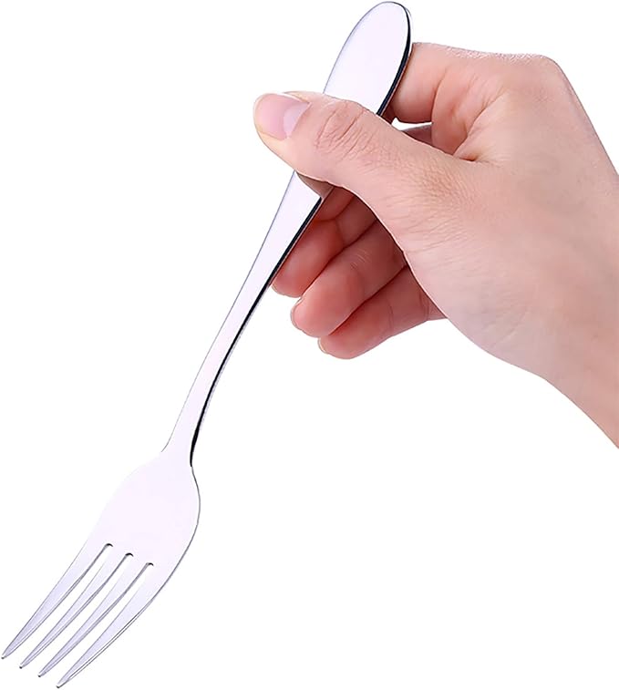 VANRA 6-Piece Dinner Forks Set Heavy Duty Stainless Steel Silver Cutlery Set 8 inches (6 forks)