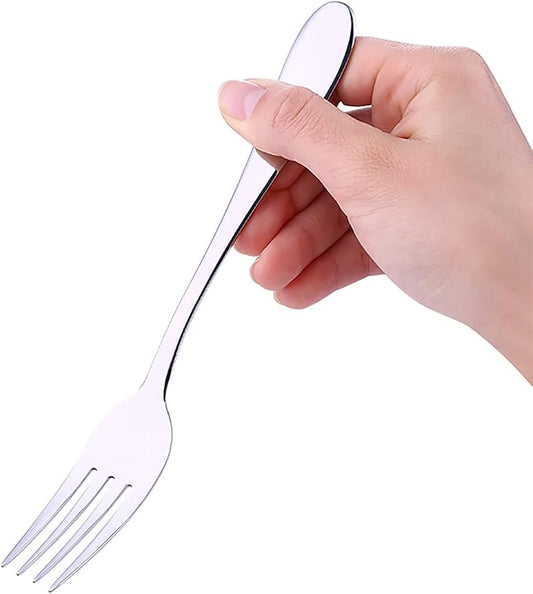 VANRA 6-Piece Dinner Forks Set Heavy Duty Stainless Steel Silver Cutlery Set 8 inches (6 forks)