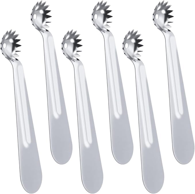 6 Pcs Stainless Steel Strawberry Huller,Tomato Stem Corer Tool,Strawberry Baller for Strawberrys,Tomato,Vegetable and Fruit Corer Practical Kitchen Tool