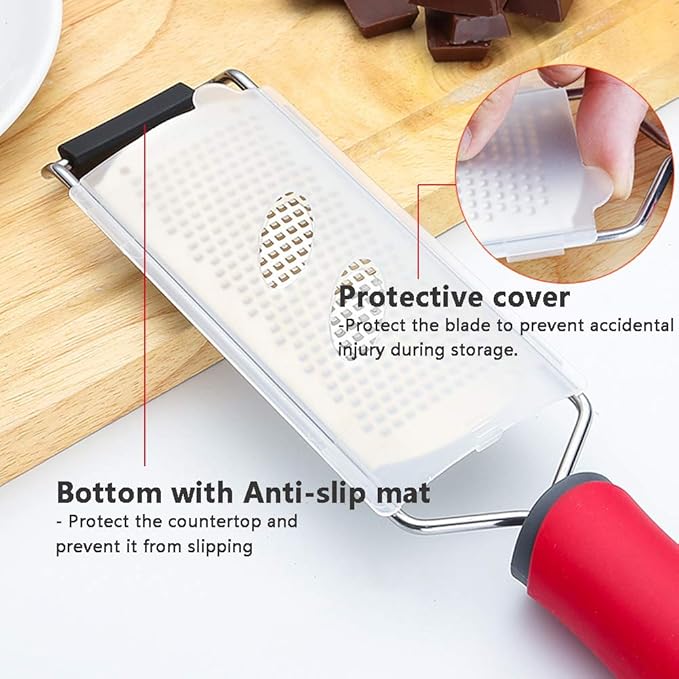 Kitchen Graters Set of 3 Stainless Steel Handheld Zester, Razor Sharp Teeth High Performance for Vegetables, Fruits, Cheese, Chocolate,3pcs