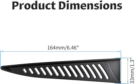 FOCMKEAS 2 Pcs Safety Knife Cover Sleeves for 6 Inch Boning Knife Sheath Blade Protector for Home Kitchen PP Universal Knife Sheath for Knife Protection Black