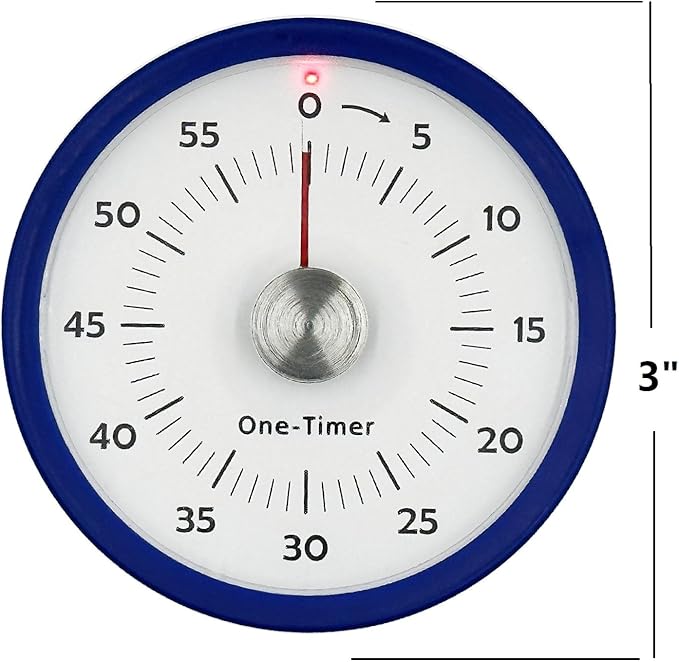 Kitchen Timer for Cooking, Visual Timer for Kids with Alarm & Silent Operation, Digital Timers for Classroom Teacher, 60-Minute Countdown Time Management Tool,Magnetic