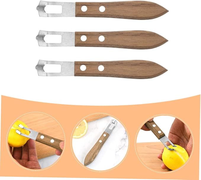 3pcs Stainless Steel Lemon Zester Fine Cheese Grater Multi-function Lemon Peelers Professional Cheese Grater Accessory