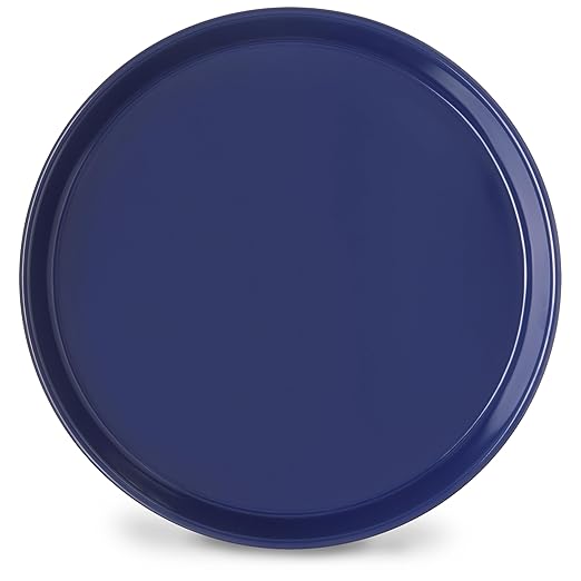 Carlisle FoodService Products Plastic Serving Tray, 13 Inches, Cobalt