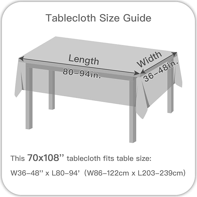 maxmill Weaved Texture Tablecloth Water Resistance Antiwrinkle Spillproof Soft Washable Table Cloth for Dining Room, Buffet Banquet Parties Holiday Dinner, Rectangular 70 x 108 Inch, Ivory