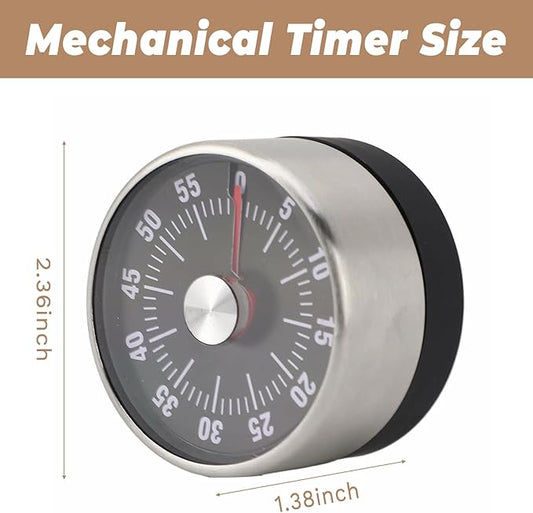 Visual Kitchen Timer,60 Minute Mechanical Egg Timers for Cooking,Classroom,Home,Study