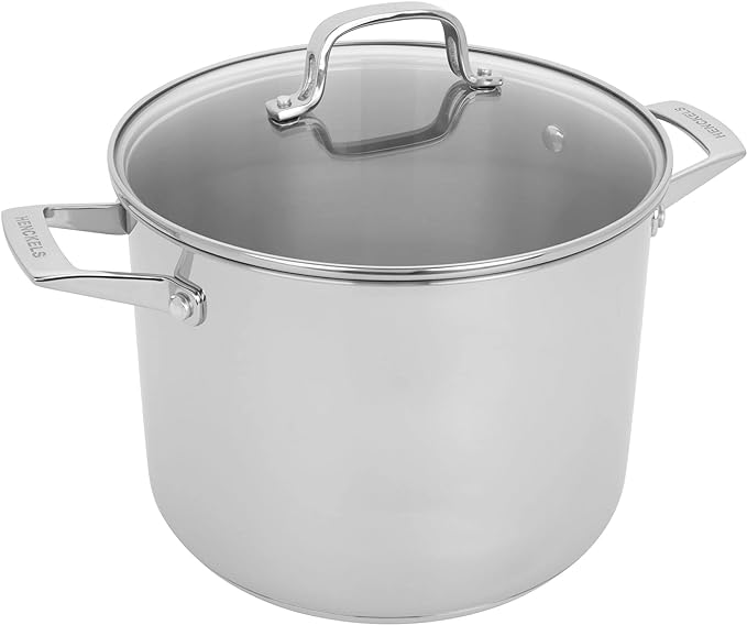 HENCKELS Specialties 8.5-qt Pasta Pot with Lid and Strainers, Stainless Steel
