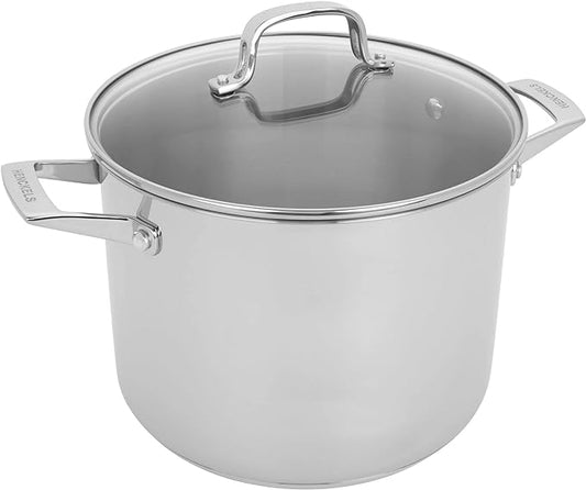 HENCKELS Specialties 8.5-qt Pasta Pot with Lid and Strainers, Stainless Steel