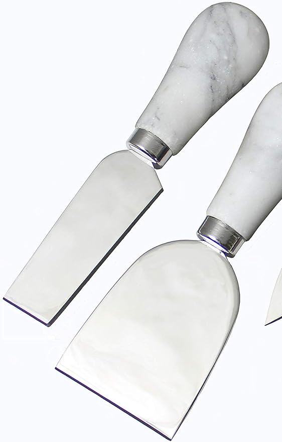 Prodyne KM-4-W Froma Knives Cheese Knife, Set of 4, White