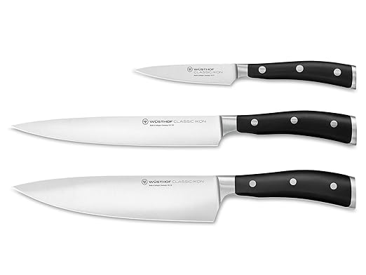 WÜSTHOF Classic IKON 3-Piece Chef's Knife Set