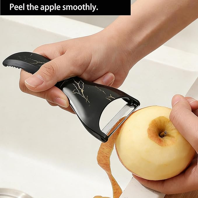 Potato Peeler, Smooth Peeler for Vegetables and Fruits with lightning Pattern,Vegetable Peeler with Stainless Steel Blade Effortless Peeling for Potatoes,Carrots,Fruits for Kitchen