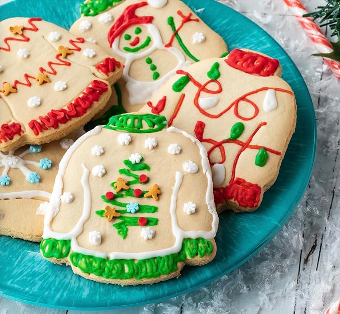 Sweet Cookie Crumbs Christmas Sweater Cookie Cutter, Stainless Steel, Dishwasher Safe (Christmas Sweater)