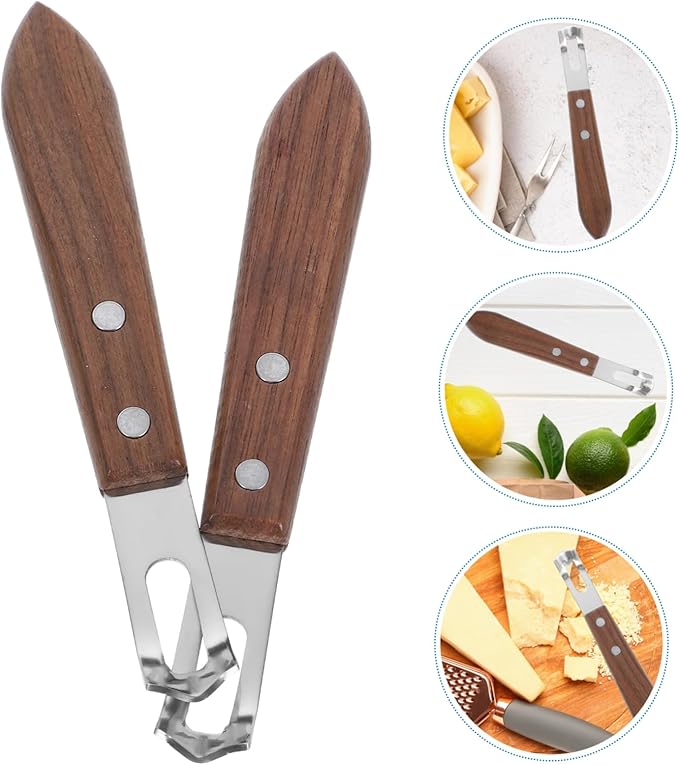 IMIKEYA 2pcs Handheld Cheese Zester Vegetable Grater Stainless Steel Lemon Grater for Effortless Grating for Home Restaurant Use