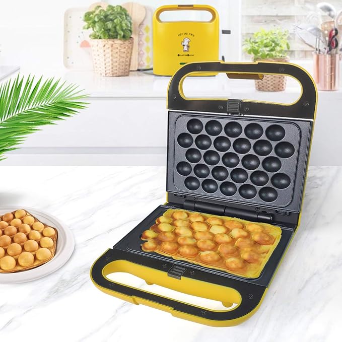 3 Interchangeable Baking Plates for Making Doughnut or Waffle Maker-Eggette and Much More