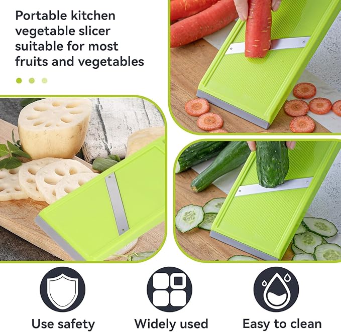 Manual Kitchen Slicer - Handheld Food Slicer for Vegetables, French Fries, Potatoes and Chips