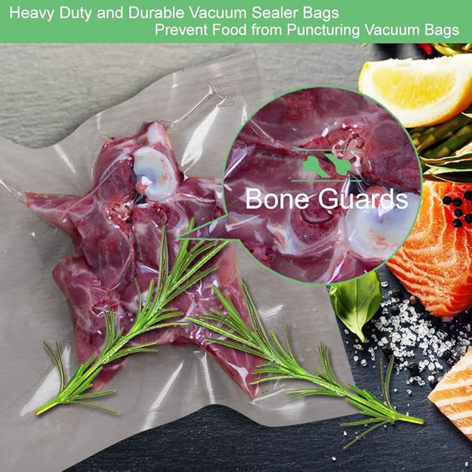 200 Gallon11X16 Vacuum Food Sealer Bags with BPA Free and Heavy Duty,Commercial Grade Vacuum Sealer Freezer Bags Compatible with Any Type Vacuum Sealer Machine